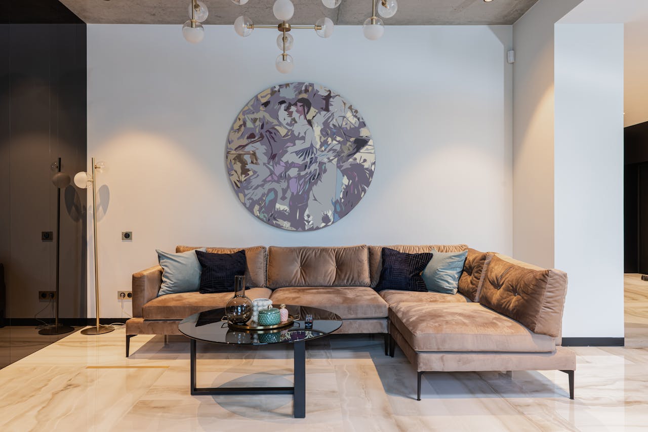 portfolio-img-05 Elegant minimalist living room with modern decor and luxury seating arrangement.