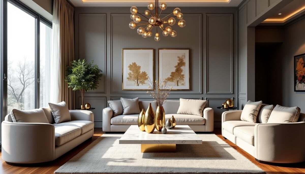 Or et Argent : L’Alliance Élégante pour Sublimer Votre Décoration Intérieure