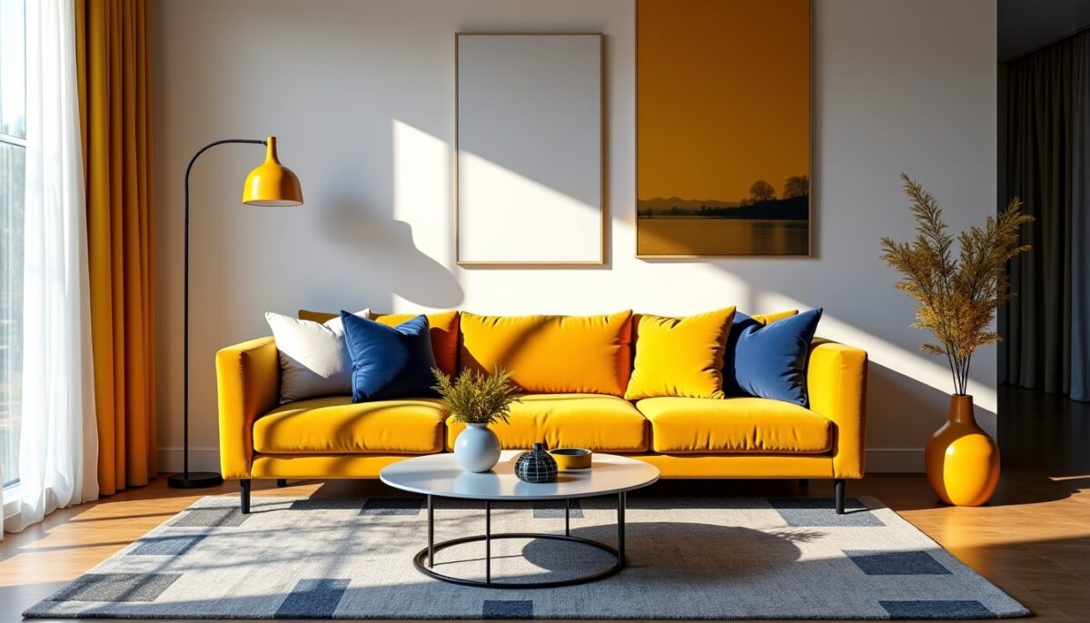 Jaune moutarde : Découvrez les combinaisons de couleurs idéales pour une déco chic et moderne