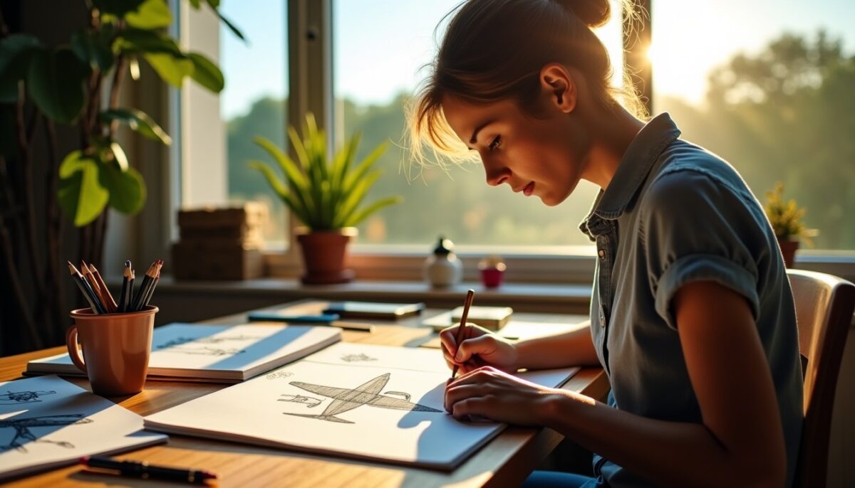 Apprenez à dessiner un avion : guide facile pour les novices en dessin aéronautique