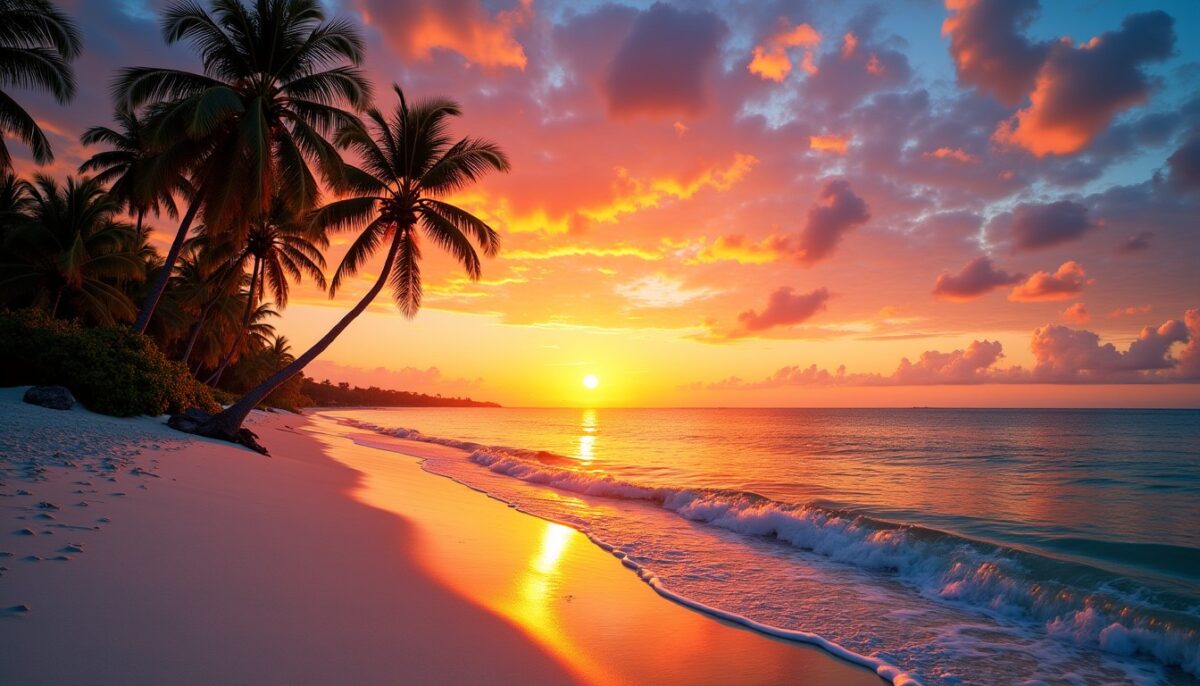 Saisir l'enchantement d'un coucher de soleil spectaculaire